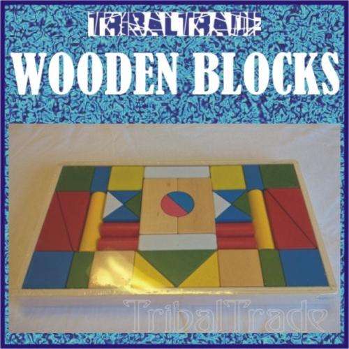 WOODEN COLOURFUL TOY BUILDING BLOCKS - 39 Piece!! - Get your Xmas Goodies ready!!