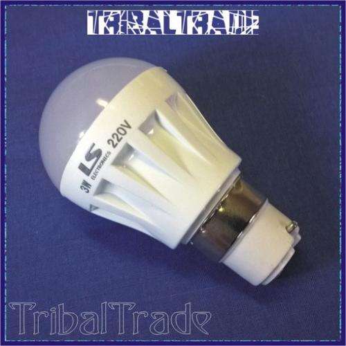 3W B22 BAYONET LED BULB - Energy Saving - Long Life - LAST CLEARANCE SALE!! WOW!!