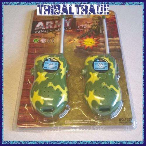 ARMY WALKIE TALKIE SET - Clear Voice - Receives up to 100 meters - YOUR KIDS WILL PLAY FOR HOURS!!