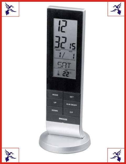 Designer weather station desk alarm clock.