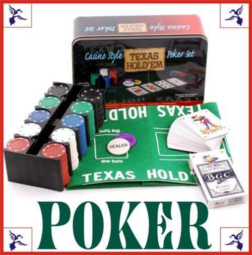 TEXAS Hold'em Poker set - Entertain your friends and family! - LOWEST PRICE GAURANTEE!!!