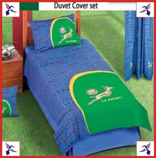 ***R1*** - SA RUGBY SPRINGBOKS - Single duvet set - Official licensed product - Make your boy happy!
