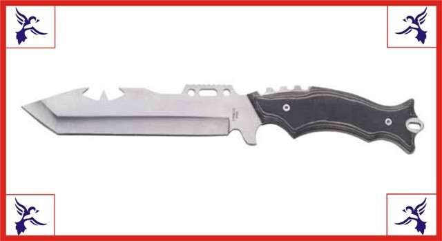 "Red Indian" SCALP KNIFE - Stainless steel blade - Nylon sheath included - 30cm length! WOW!!!