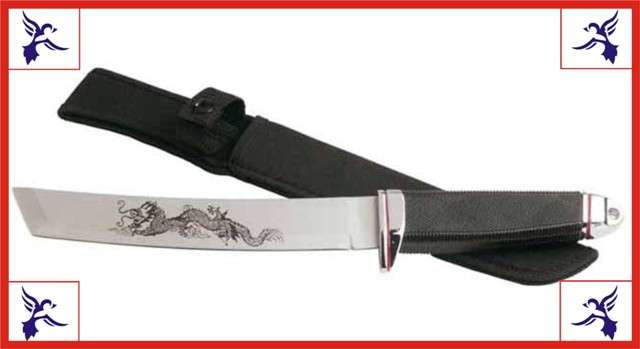 "Dragon" HUNTING PANGA - Stainless steel blade - Nylon sheath included - 36cm open length! - WOW!!!