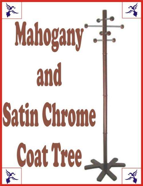 COAT TREE - Mahogany & Satin Chrome - 170cm - DO NOT MISS THIS UNIQUE PIECE!!!!