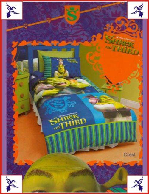 8 SETS ON AUCTION!!! SHREK - Single duvet set - Official licensed product!