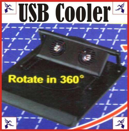 USB LAPTOP Adjustable holder stand with cooling fans - Do not let your notebook overheat!