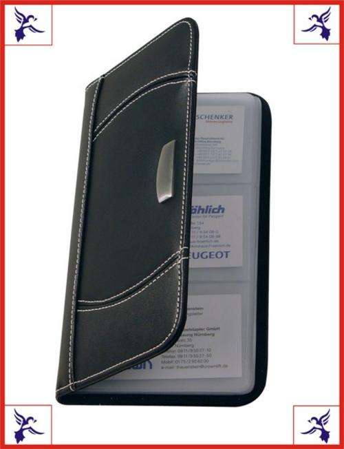 Bonded leather business card holder - Holds 72 Cards ---> Executive gift! - Unbeatable Price!!!