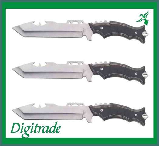 "RED INDIAN WARRIOR" SCALP KNIFE - Stainless Steel Blade - Nylon sheath - 30cm Open length.