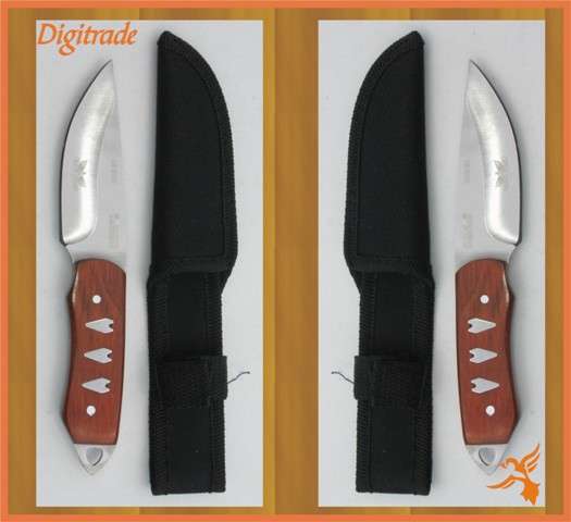 FALCON FIXED BLADE KNIFE - Rosewood Handle and Stainless Steel Blade - *** HUNTERS DREAM ***