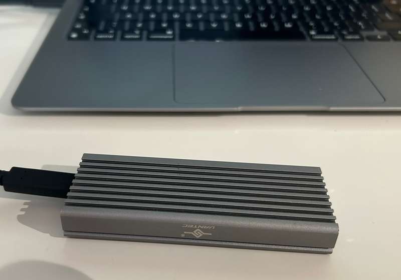 1TB m.2 NVMe USB 3.2 Gen 2x1 Type C