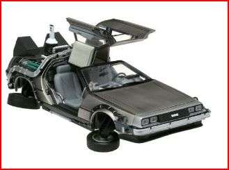 1/18 Diecast Model Delorean Time Machine From "Back to the Future 2" Movie