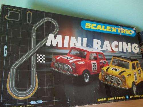 Classic Scalextric Mini Cooper Racing Set