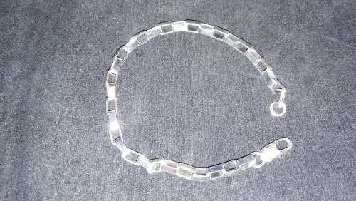 Silver big link bracelet