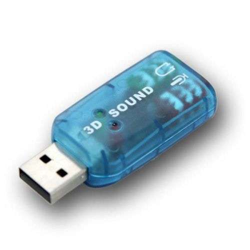 USB SOUND CARD -  EX STOCK.  CONFIRMATION THAT COURIER DELIVERY IS AVAILABLE.