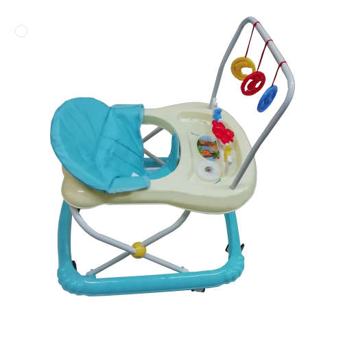 WALKING RING (BLUE) - EXTRA WIDE BASE - MULTI DIRECTIONAL WHEELS