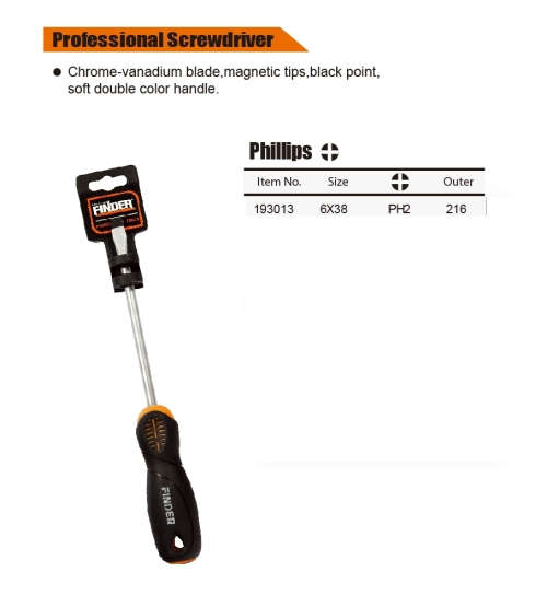 FINDER PROFESSIONAL SCREWDRIVER (STAR) - PHILLIPS
