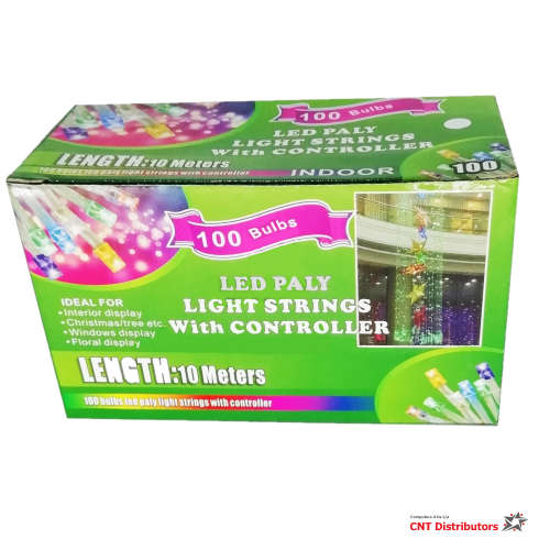 100 LED LIGHT STRING WITH CONTROLLER (10m)