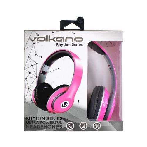 ESSENTIAL ITEM:  Volkano Rhythm Series Headphones - Pink
