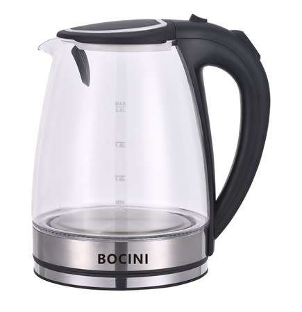 BOCINI GLASS KETTLE (TEMPERATURE RESISTANT)