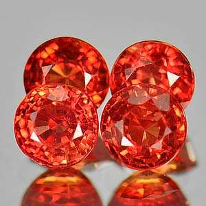 Red & Orange Sapphires   ( Songea Red )  Origin Madagascar