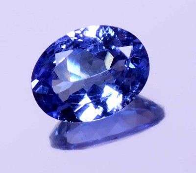 2.60 Ct. OVAL D BLOCK  PURPLISH BLUE TANZANITE