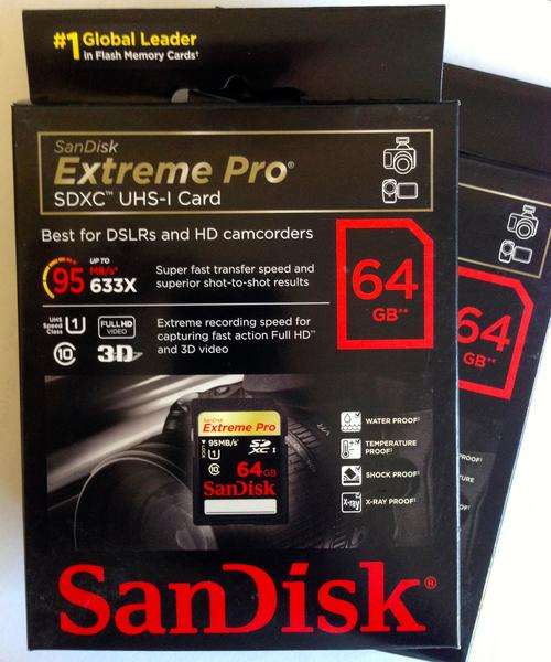 SanDisk Extreme PRO 64GB 95MB/s SDXC Card (BRAND NEW-STILL IN PACKAGING)