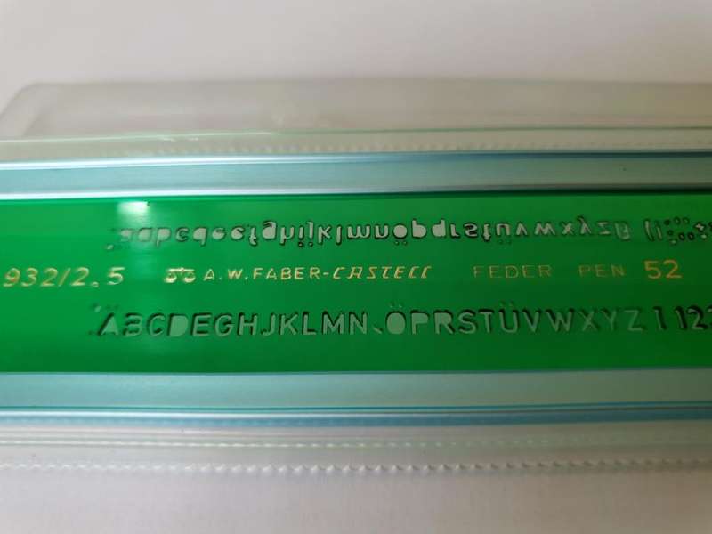 Faber-Castell Letter Stencil (Size 2.5)