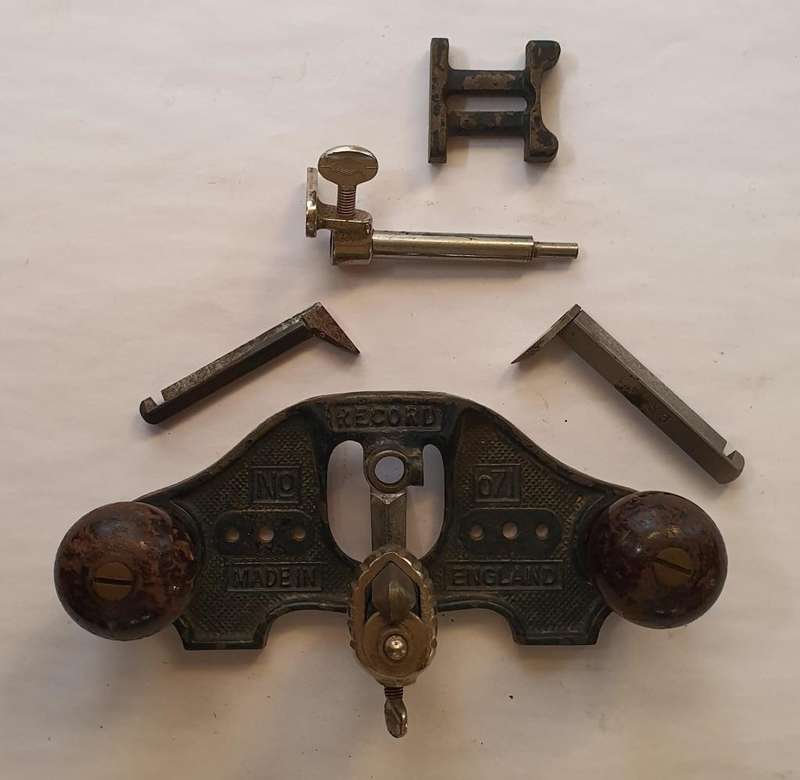 Vintage Record No 071 Router Plane  Older Model, Complete with All Bits & Pieces