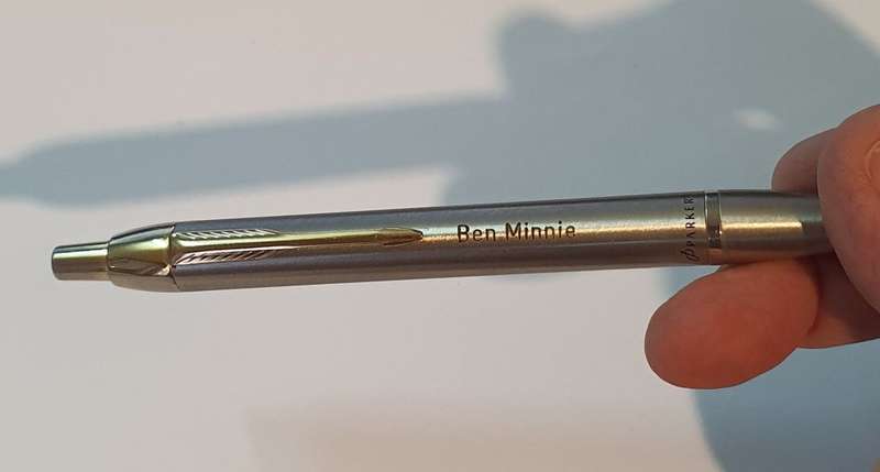 Vintage Parker IM Ball Point  Full Metal Body With Champagne Trim (Personalised)