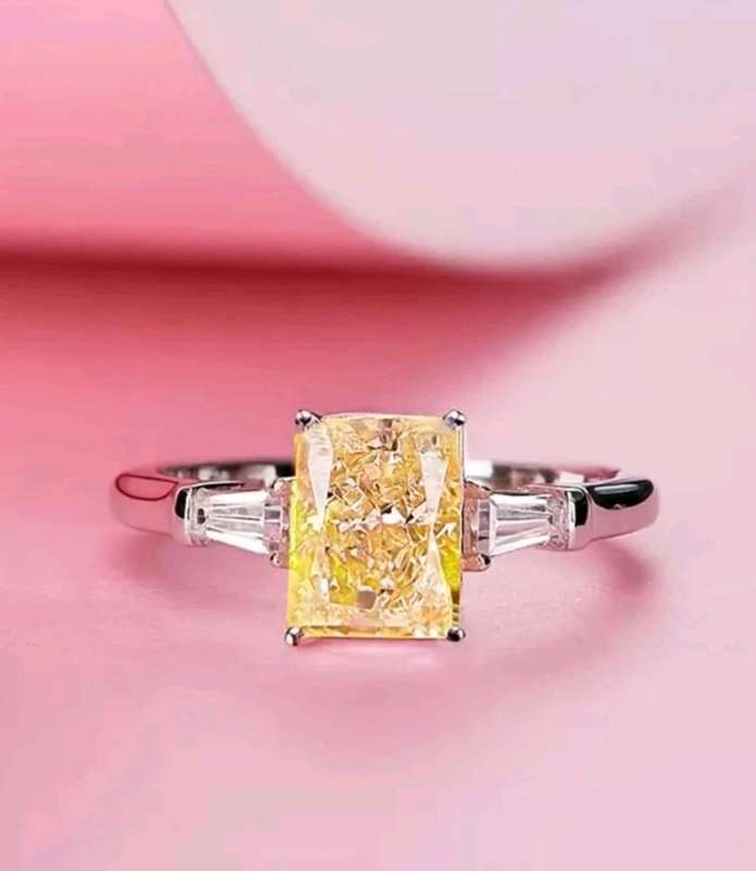 1 PC Fashion Cubic Zirconia Ring For Women Wedding Engagement Valentine`s Day Party Gift