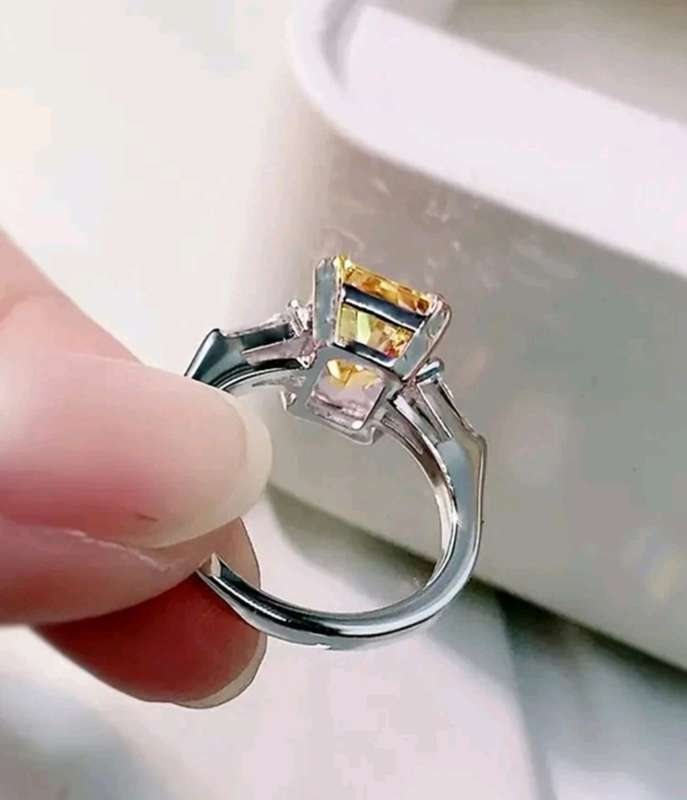 1 PC Fashion Cubic Zirconia Ring For Women Wedding Engagement Valentine`s Day Party Gift