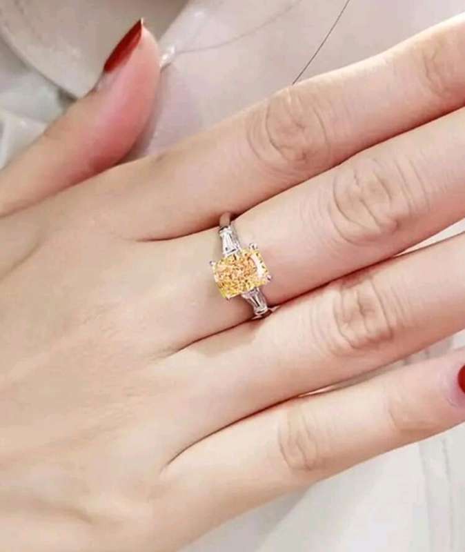 1 PC Fashion Cubic Zirconia Ring For Women Wedding Engagement Valentine`s Day Party Gift