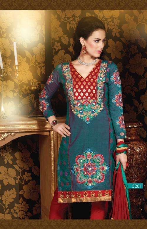 IN STOCK - DEEP RED AND BLUE DRESS SUIT (SEMI-STITCHED) !!!