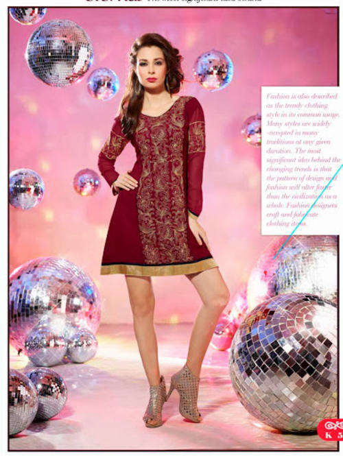 IN STOCK!!! BEAUTIFUL DEEP RED & GOLD KURTI LONG TOP CAN BE USED AS A DRESS !!!