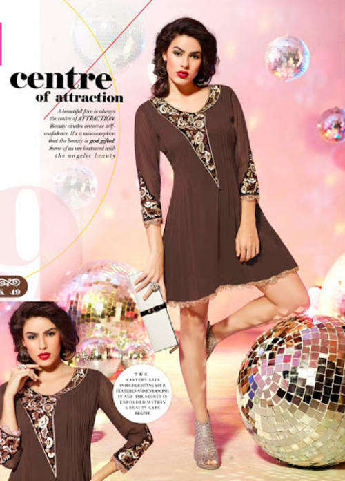 IN STOCK!!!  BEAUTIFUL BROWN & GOLD TOP CAN BE USED AS A DRESS !!!