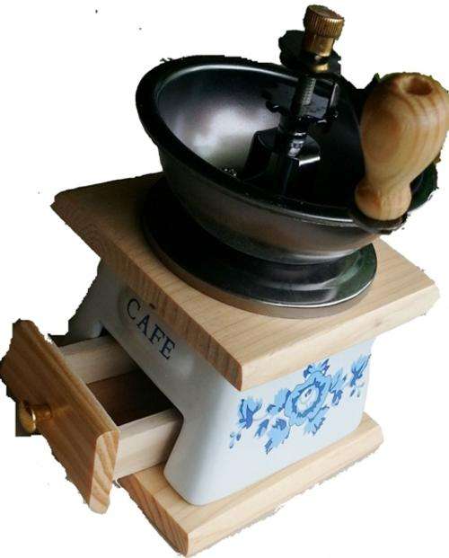 COFFEE GRINDER WHITE/BLUE