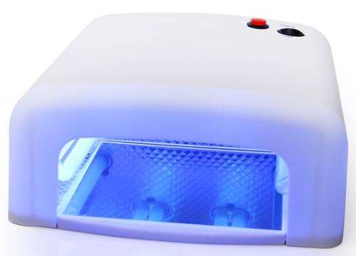 36  Watt Gel Curing UV Lamp White - 120 sec timer