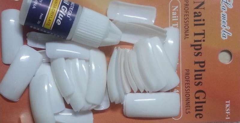Nail Tips and Glue 40 pcs