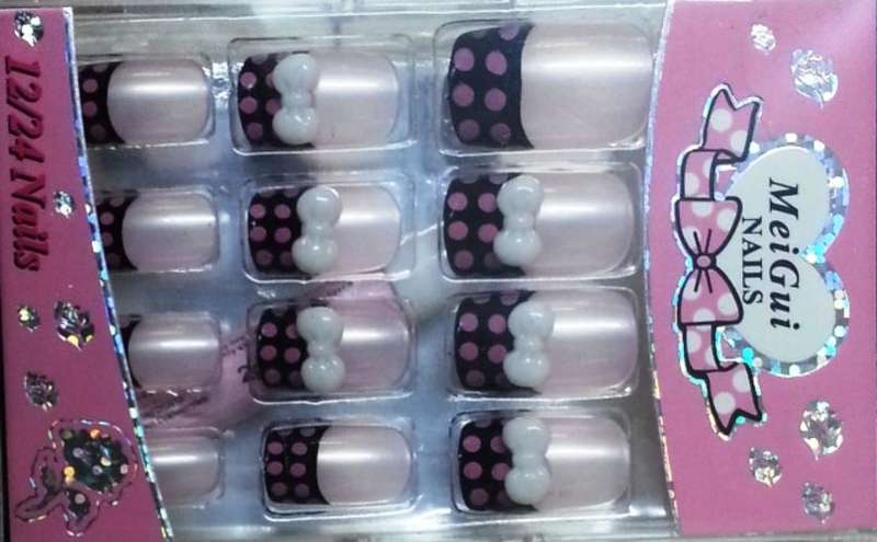 Designed false nails 12 piece 3D