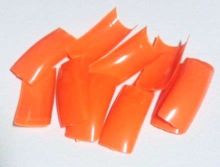 Nail Tips Orange 100 Tips