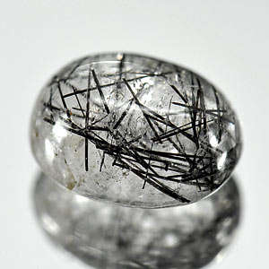 INTERESTING 2.24 CTS NATURAL WHITE RUTILE QUARTZ!