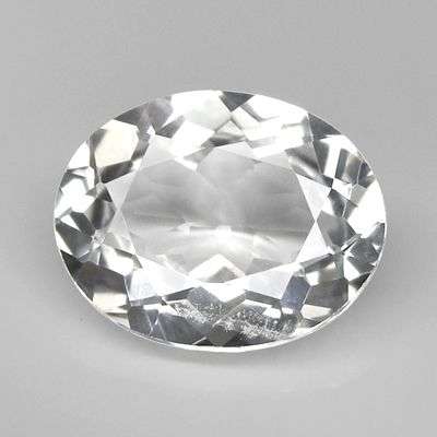 BRILLIANT 2.30 CTS NATURAL DIAMOND WHITE FLAWLESS GOSHENITE - RARE AND PRECIOUS!