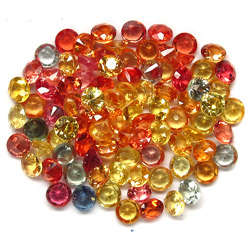 AWESOME 6.61 CT (COMBINED) NATURAL FANCY SAPPHIRES - MINIMUM OF 100 STONES