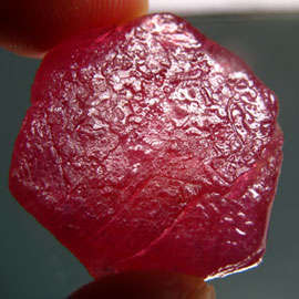 HUGE 60.54 CT NATURAL TOP BLOOD RED ROUGH MADAGASCAN RUBY!