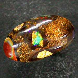 GORGEOUS 4.37 CTS NATURAL MULTI-COLOUR SOLID YOWAH BOULDER OPAL - MASTER ART BY MOTHER NATURE!