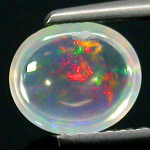 GORGEOUS 0.97 CTS NATURAL WHITE MULTI-COLOUR SUDANESE CRYSTAL OPAL - 2 AVAILABLE!