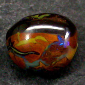 GORGEOU 2.10 CTS NATURAL MULTI-COLOUR CRYSTAL BOULDER OPAL!