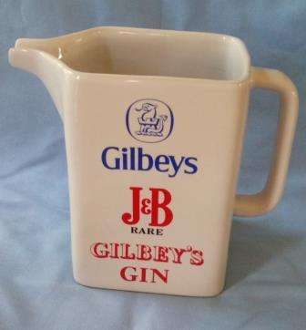 Gilbeys Gin Water Jug.