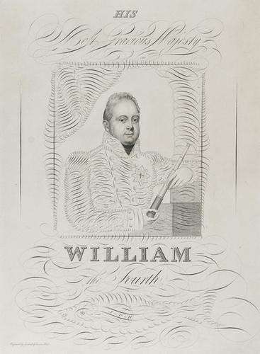 Calligraphy - His Most Gracious Majesty William The Fourth Struck By J P Hemm 1831